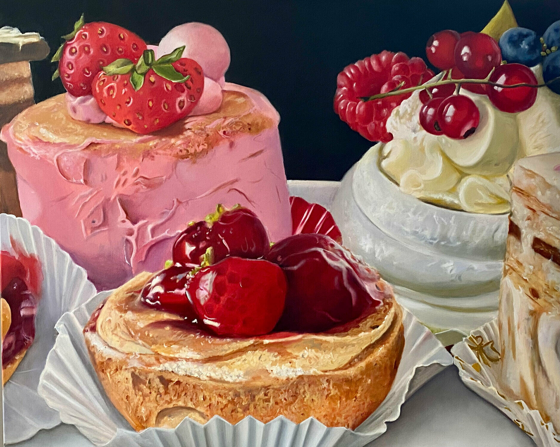 Picture "Cupcake cake "Sweet Temptation" (work no. 211001)" (2021)