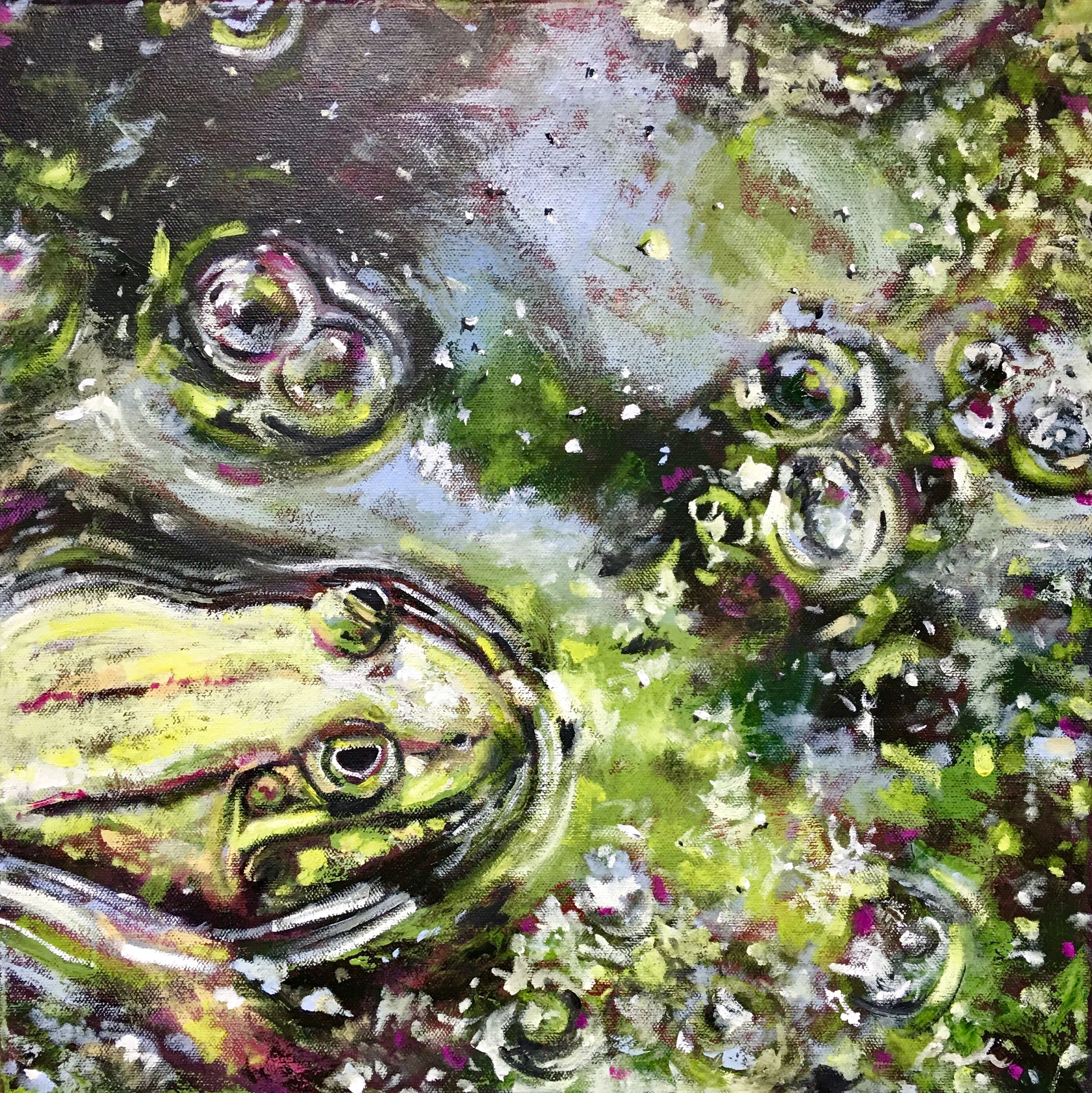 Picture "Mimicry - pond frog" (2020)