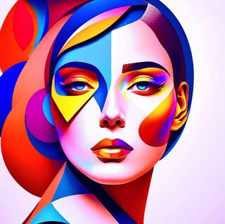 Bild "Woman's Face  V" (2023)
