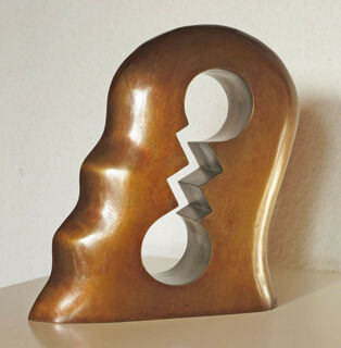 Skulptur "Kopf mit Innenleben 5/49" (2020)