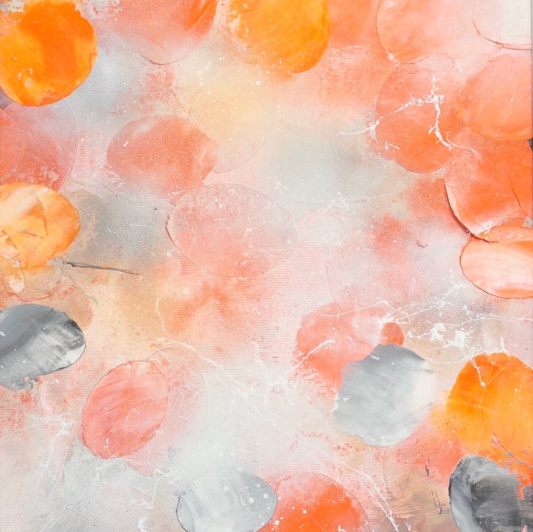Picture "Orange Lotus Mini I" (2024)