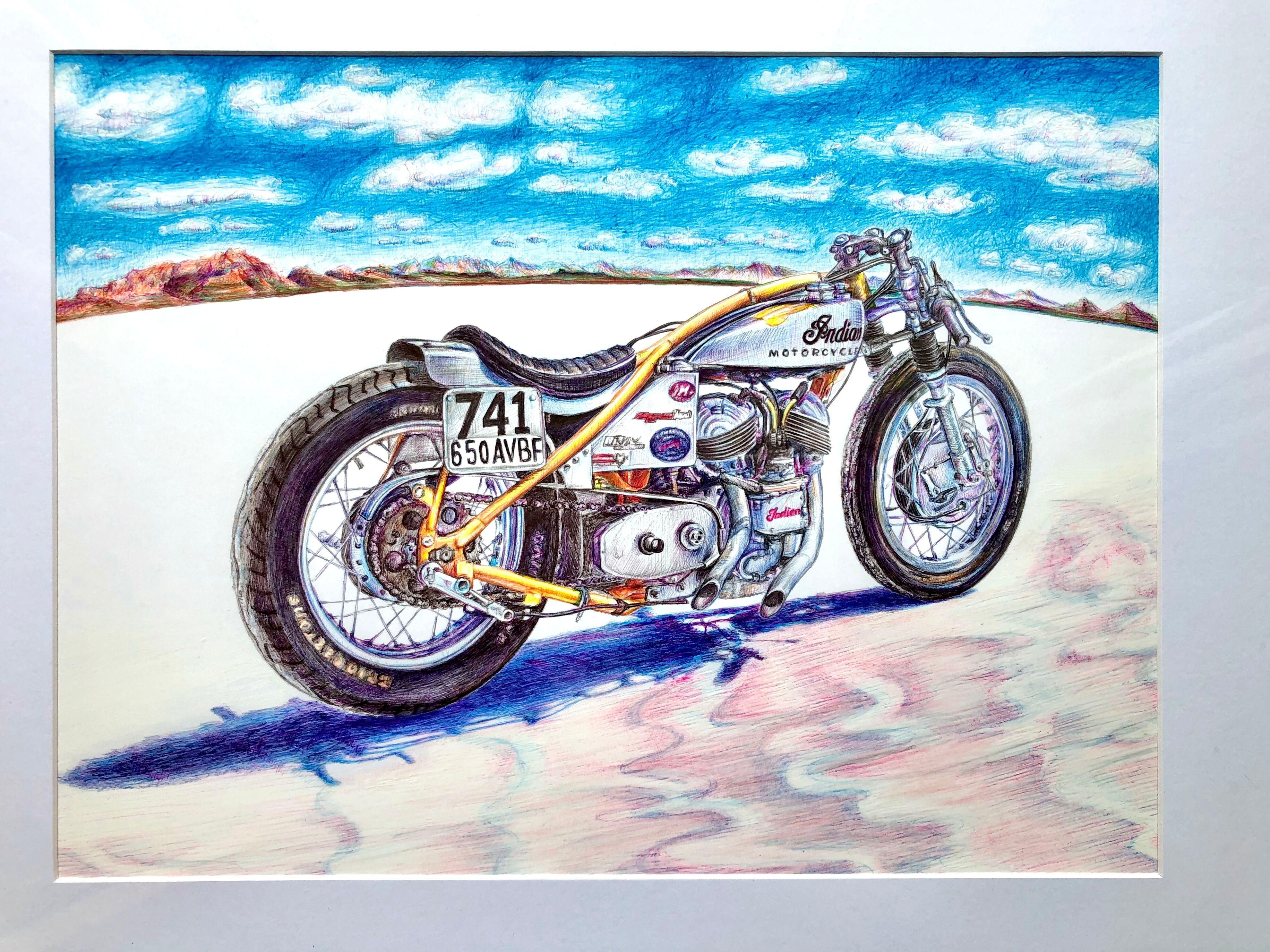 Picture "Motorcycle Indian 741 Desert Racer" (2021)