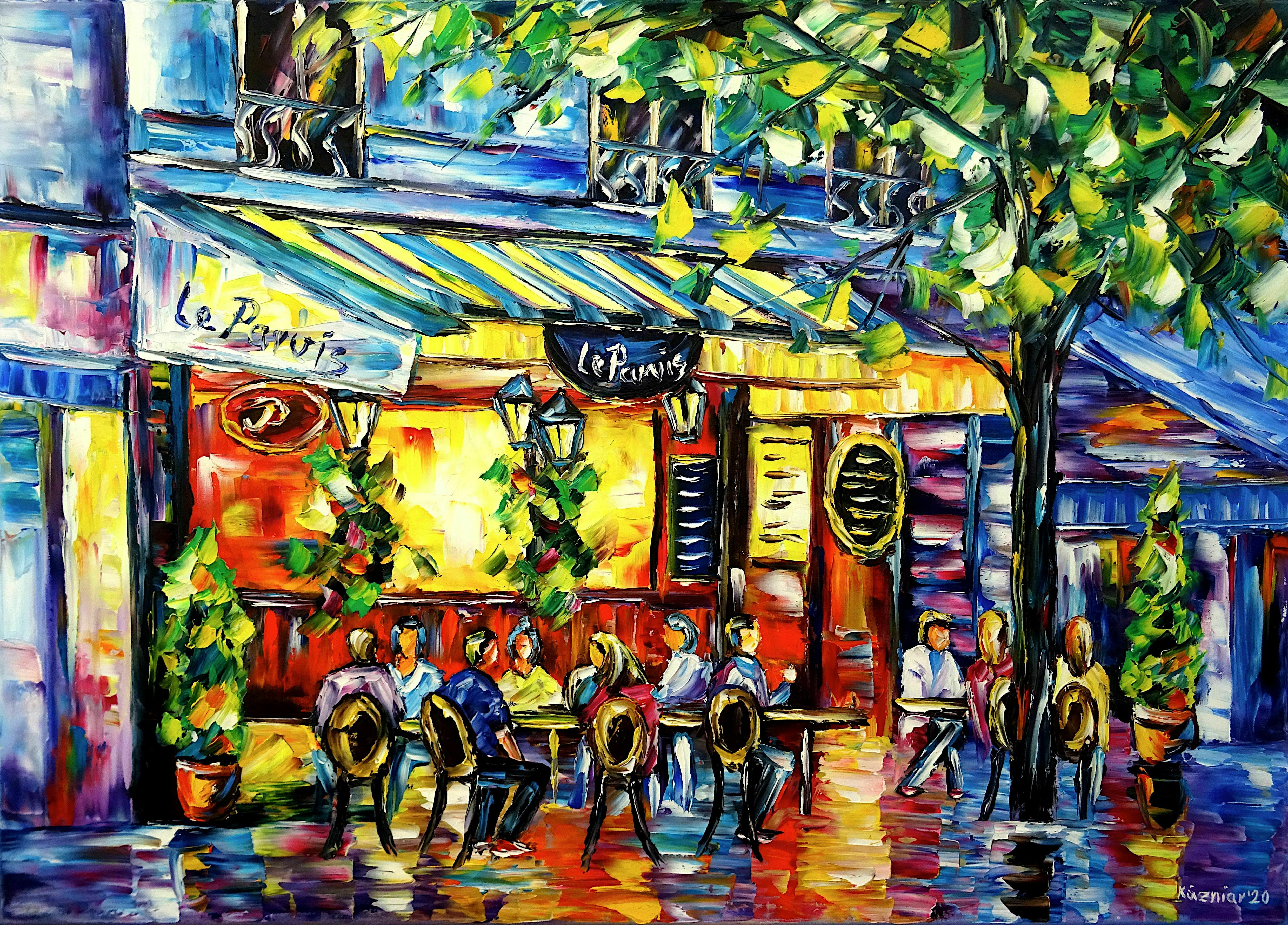 Bild "Café Le Parvis, Paris" (2020)