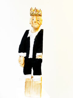 Skulptur "Mann mit Krone" (2024)