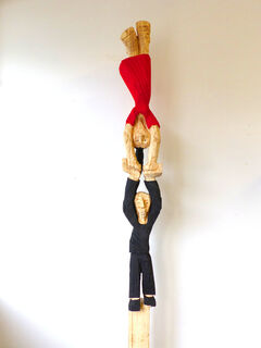 Sculpture "A pair a handstand" (2023)