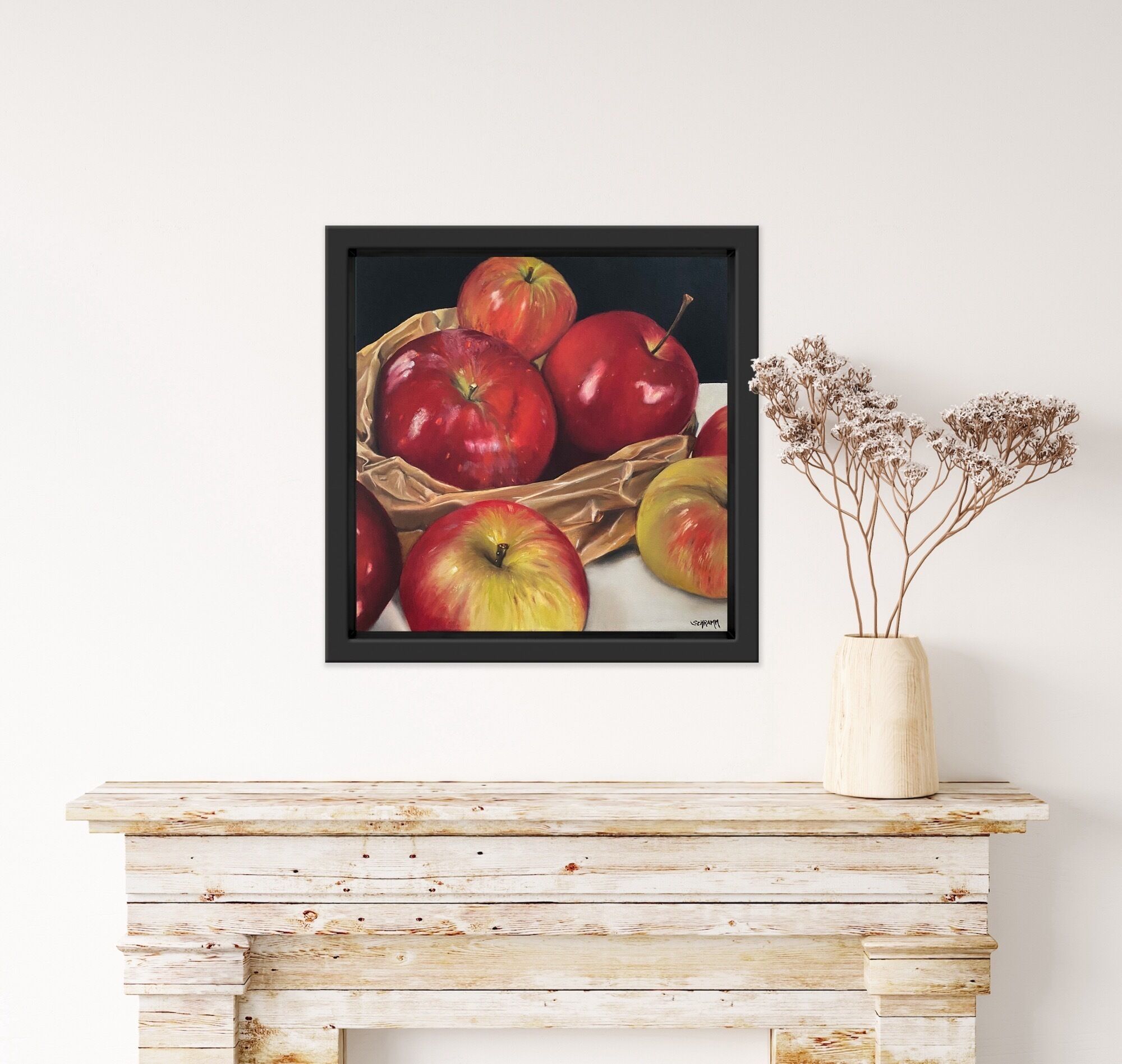 Bild "Äpfel in Papiertüte | Apples in paperbag   (Werk-Nr. 220101)" (2022)
