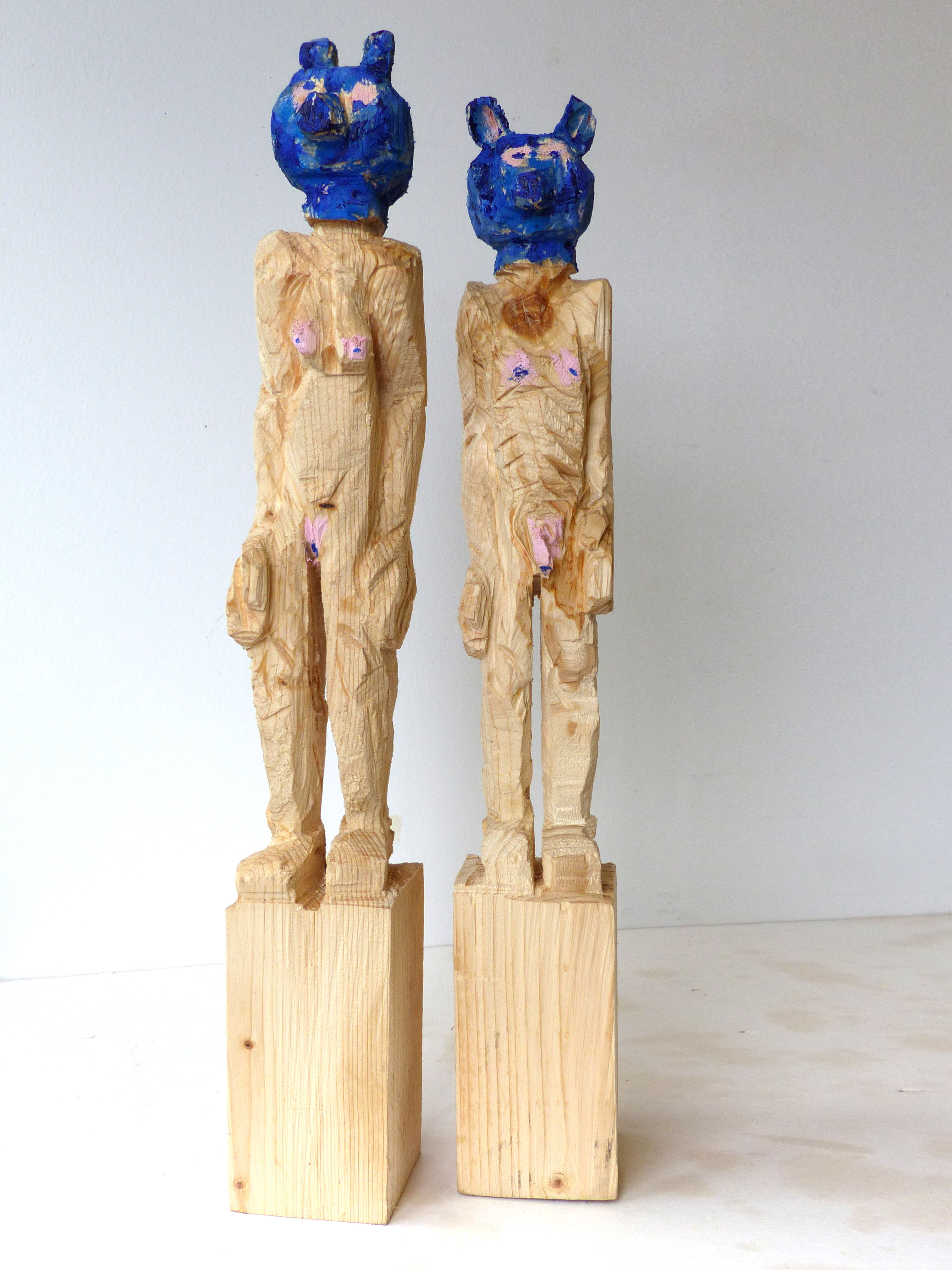 Skulptur "Ein Paar Bläubären" (2023)