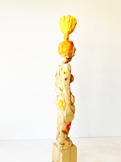 Skulptur "Akt mit gelber Tulpe" (2020)