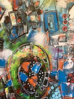 Picture "When the city tells...work no. 23" (2024)