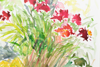 Picture "Foxglove and peonies" (2012)