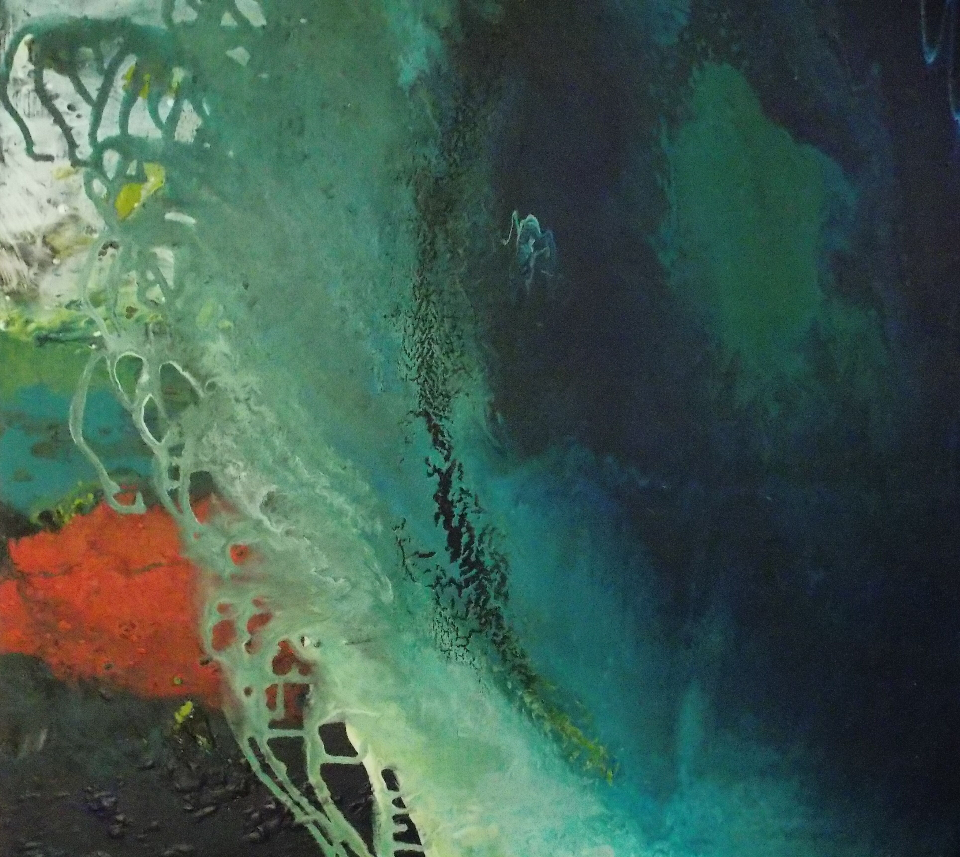 Bild "blue detection 1 - diptychon" (2022)