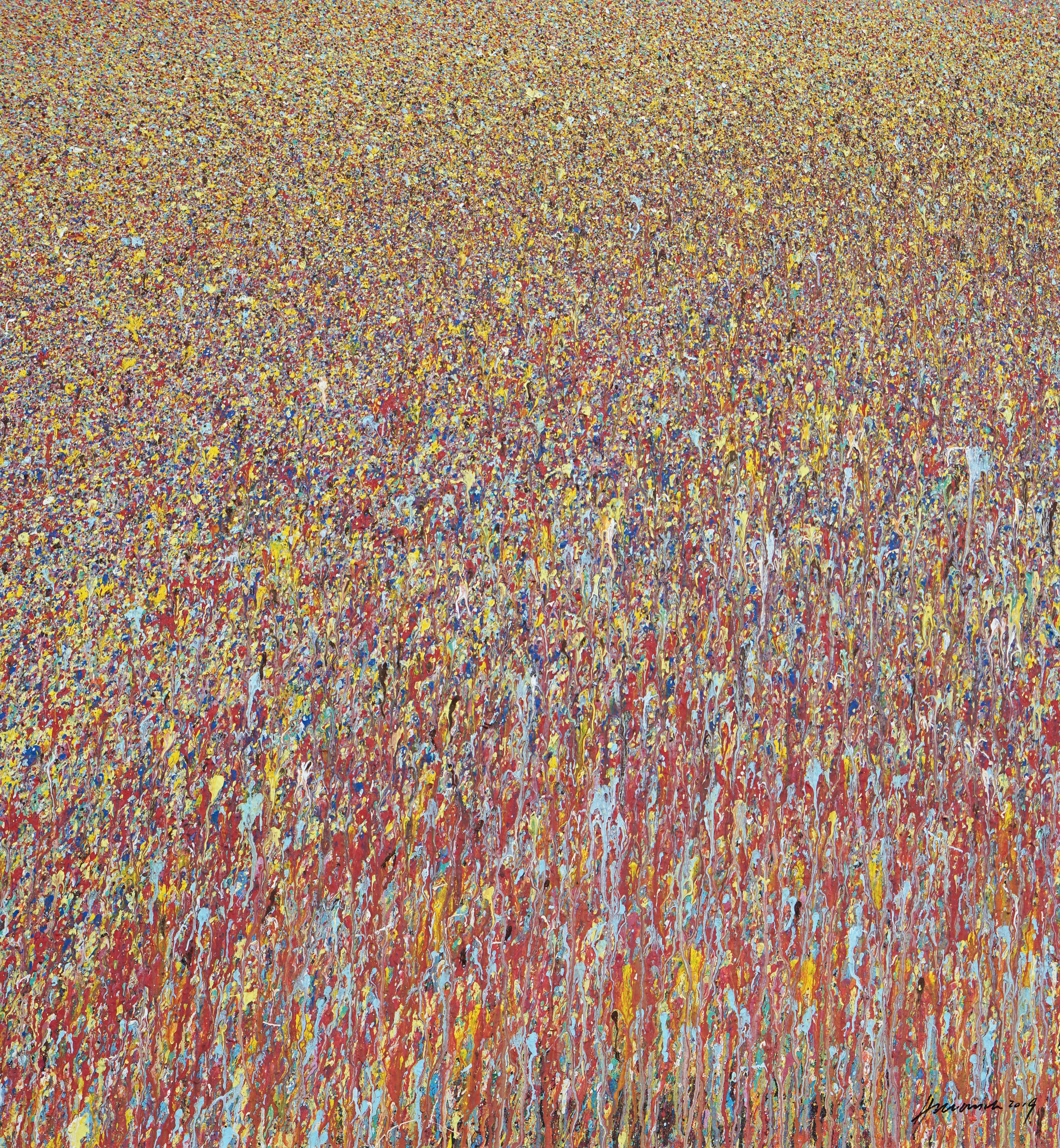 Picture "Claim 1 - beautiful, experimental painting" (2019)