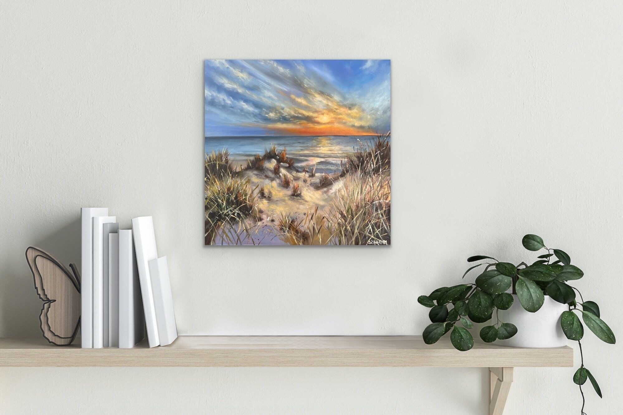 Bild "Sonnenuntergang in den Dünen (Werk-Nr. 220703)" (2022)