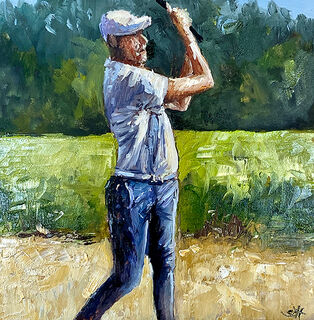 Bild "Golfspieler (Werk-Nr. 191203)" (2019)