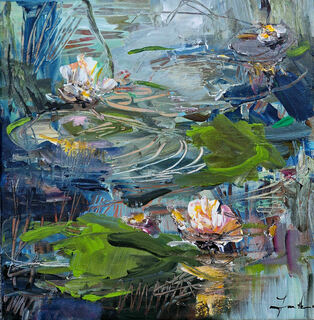 Bild "A little lily pond II" (2024)