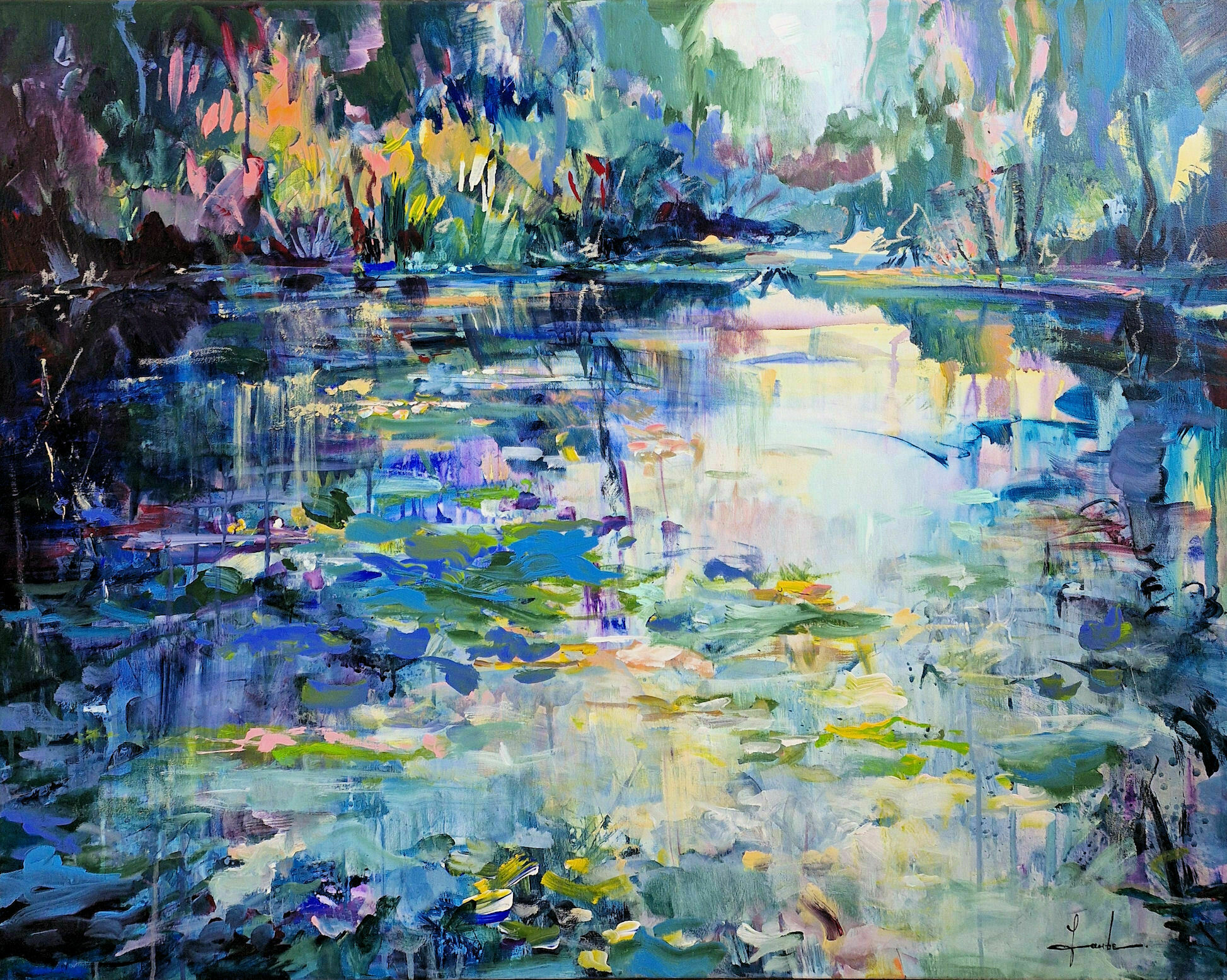Bild "Cheelful pond" (2025)
