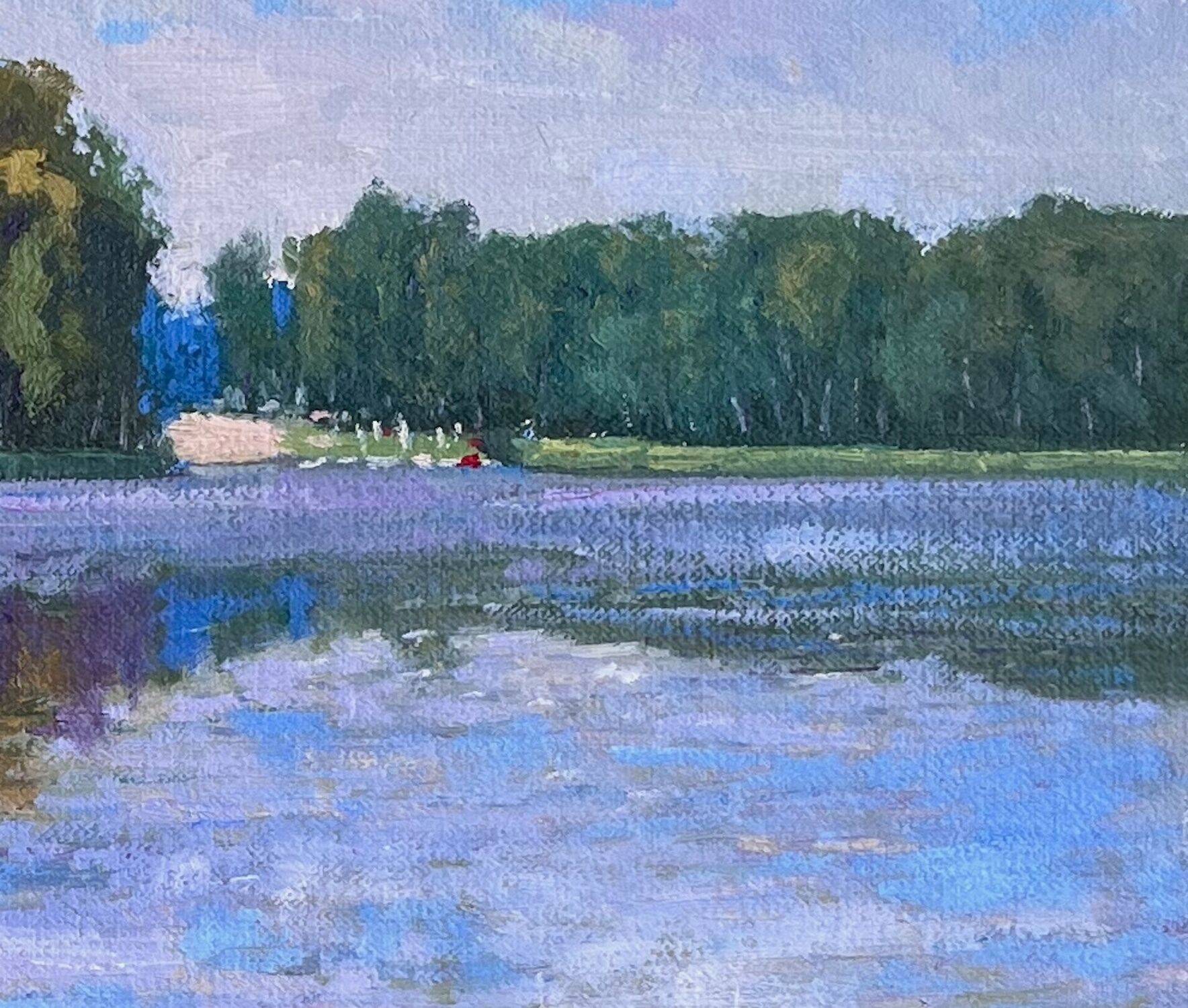 Picture "Autumn arrives at Lake Wolgast." (2024)