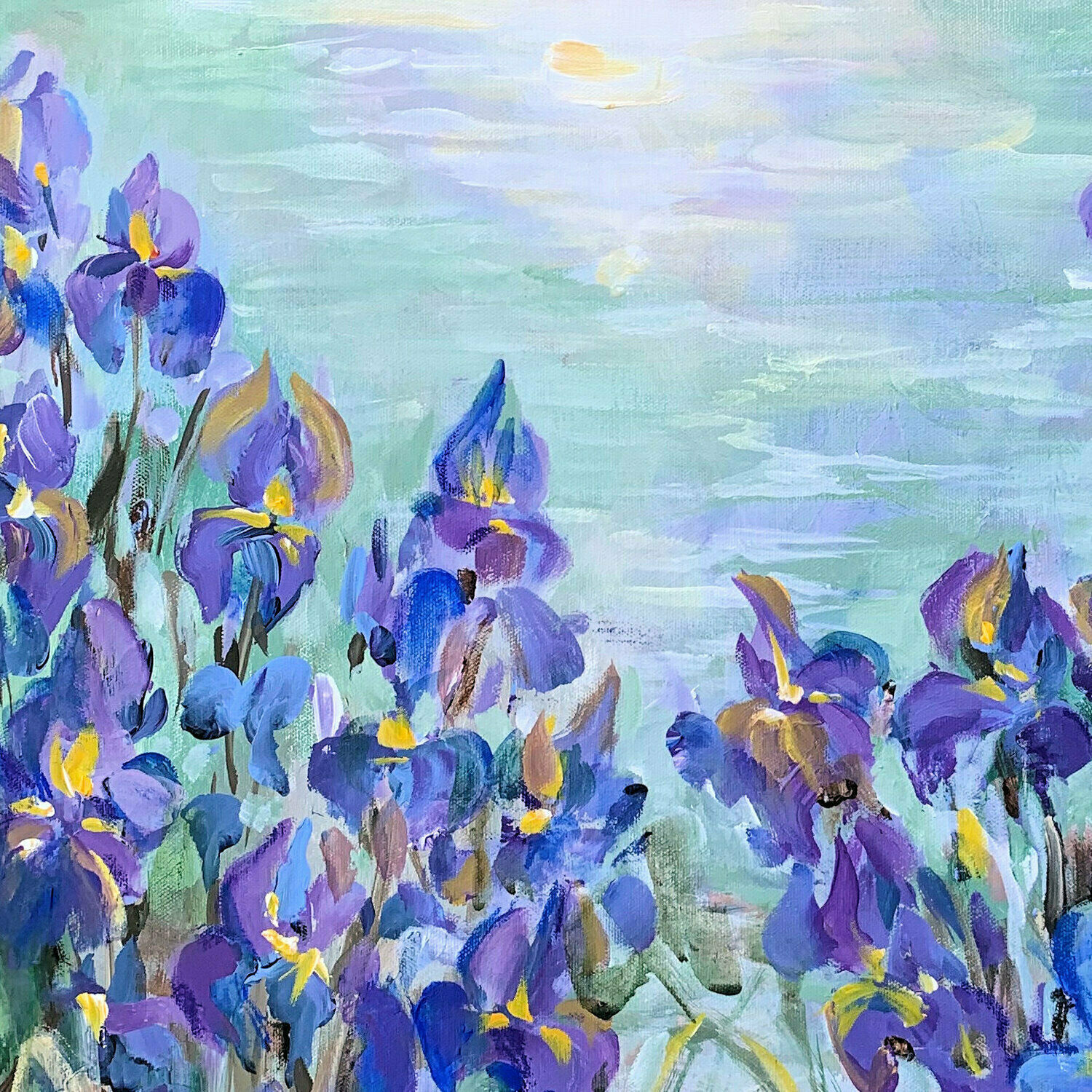 Bild "Blue irises III" (2023)