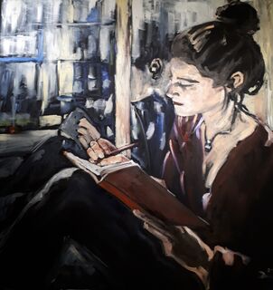 Picture "Writing woman" (2021)