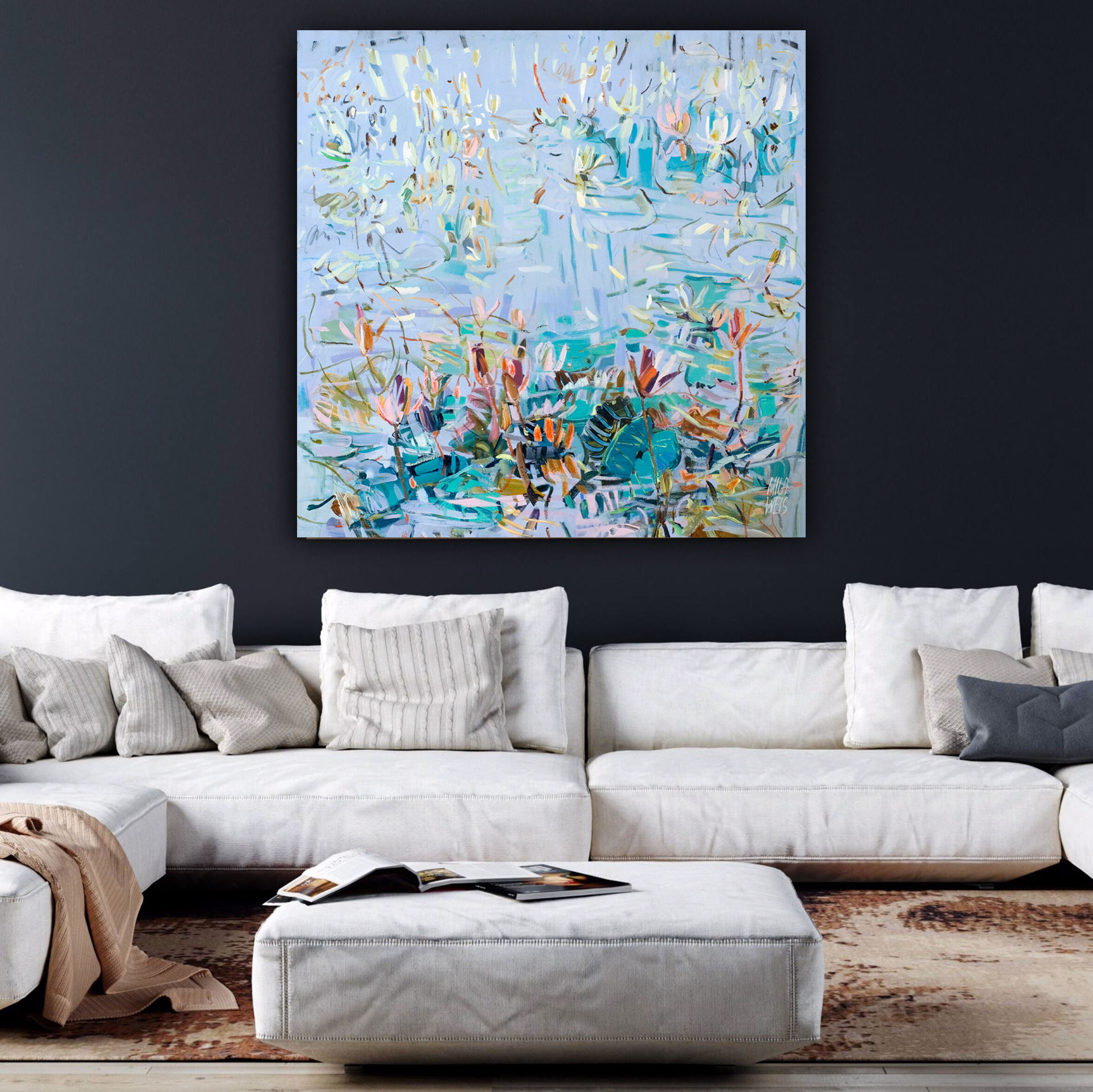 Picture "Water Lilies In The Blue" (2023)
