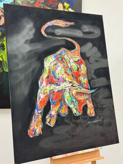 Picture "Bull on black" (2025)