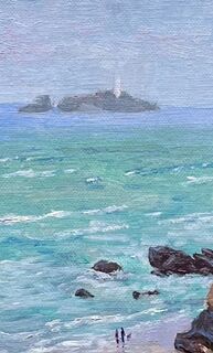 Bild "Godrevy Leuchtturm, Gwithian, Cornwall" (2023)