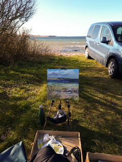 Picture "Sunny afternoon / Baltic Sea / Ærø / Borgnæs" (2023)