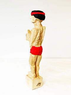 Sculpture "Man about to jump" (2022)