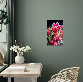 Bild "Tulpen | Red Tulips  (Werk-Nr. 230301)" (2023)