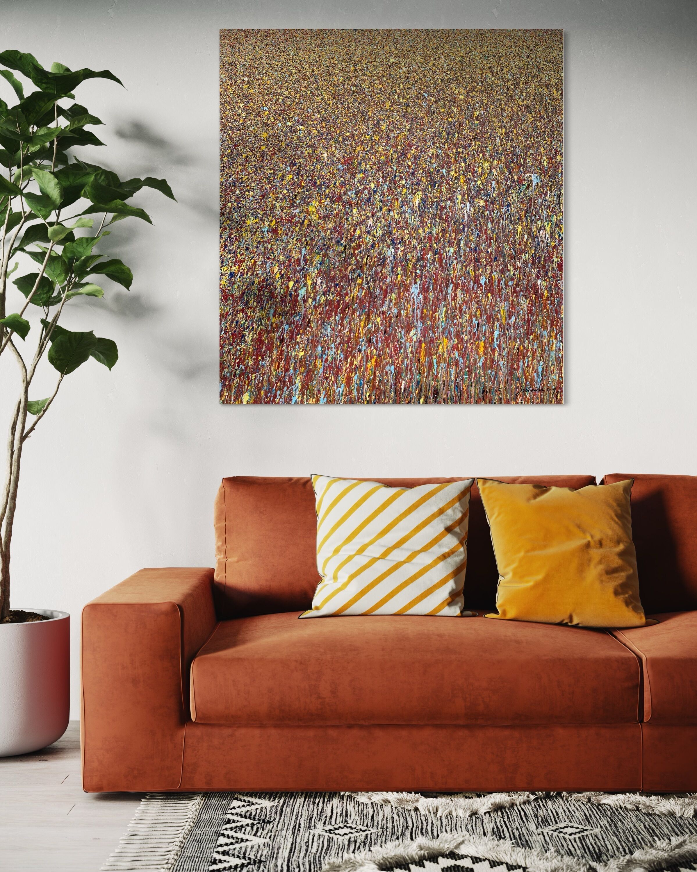 Picture "Claim 1 - beautiful, experimental painting" (2019)