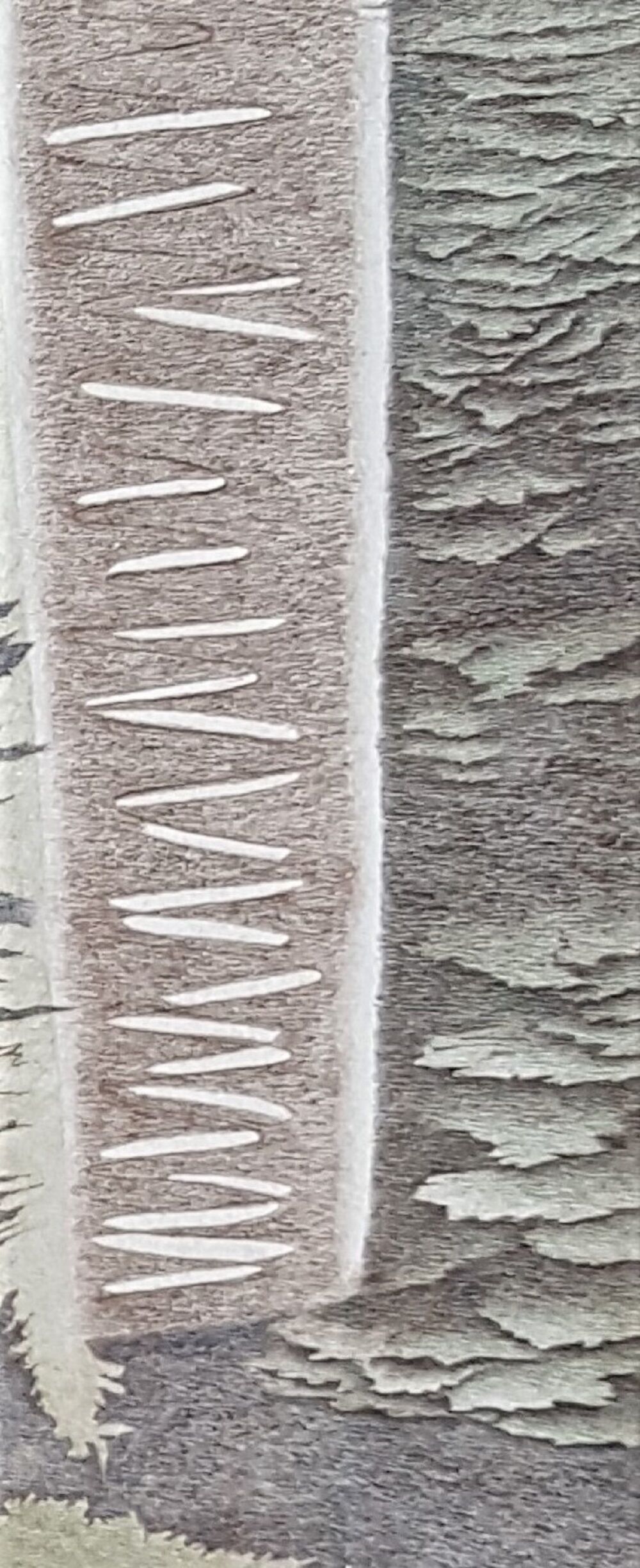 Bild "Mann, Wald, Formen" (2013)