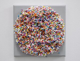Sculpture "Colorful Mini Dots! Diptych" (2024)