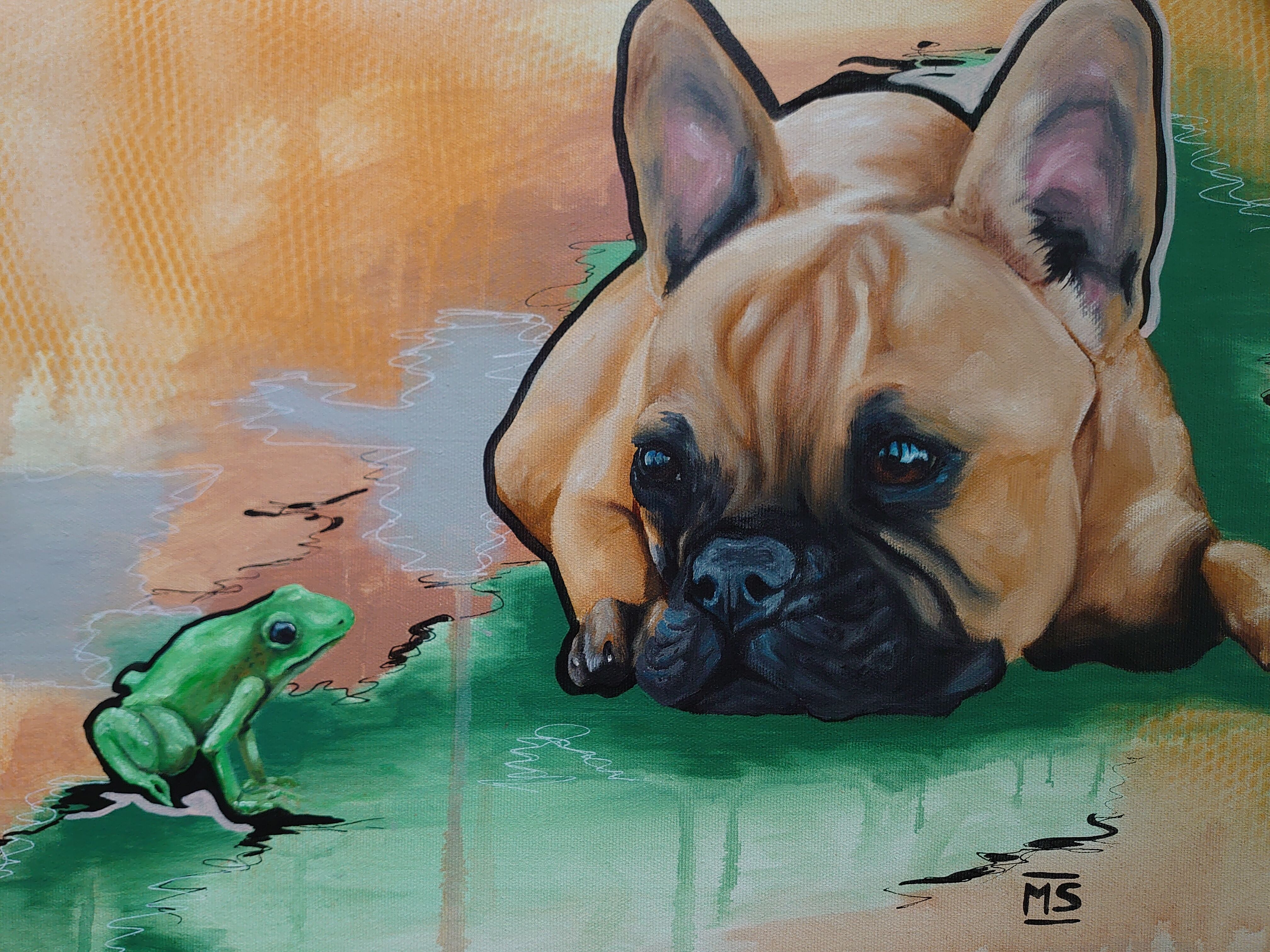 Picture "Frog and Frenchie" (2022)