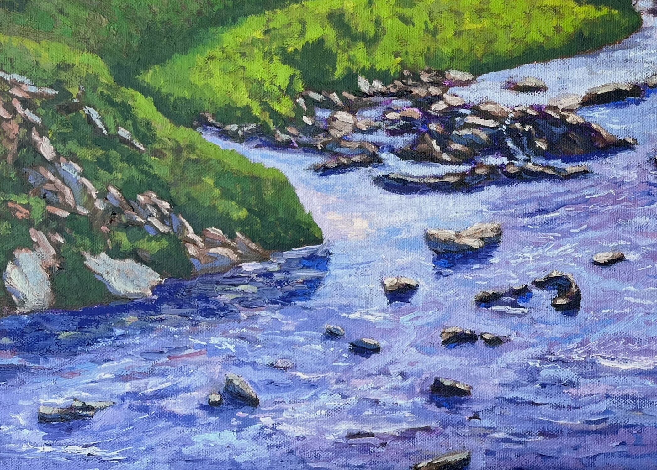 Picture "Sheep at the Wiembecke, Hornoldendorf." (2024)