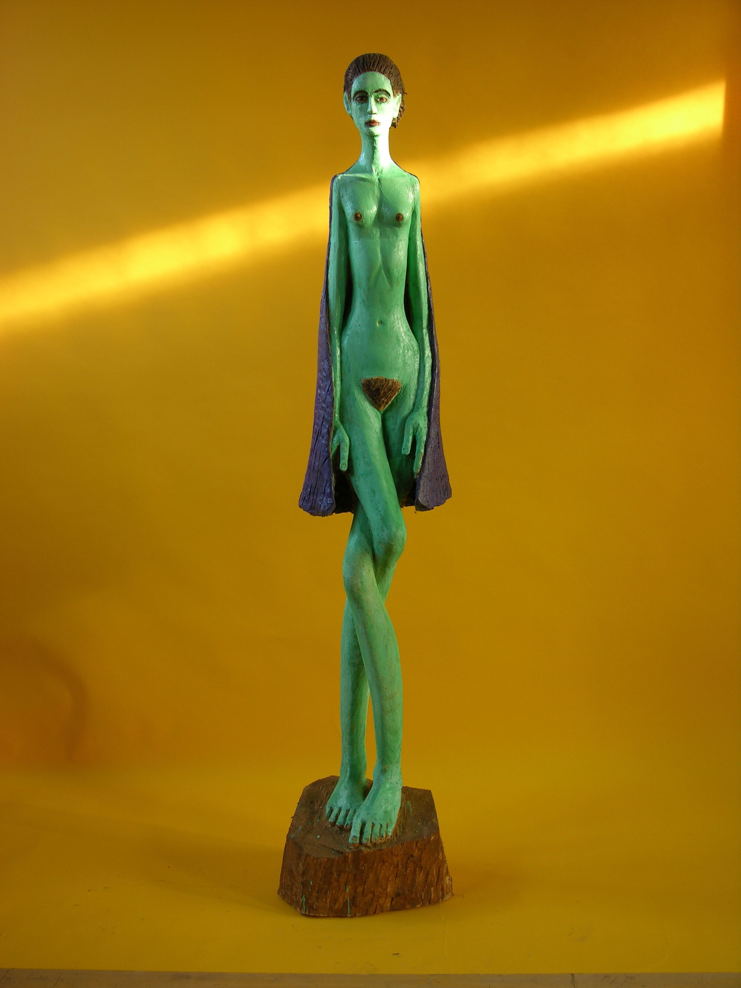 Skulptur "Grosse grüne Sturmfrau" (2022)