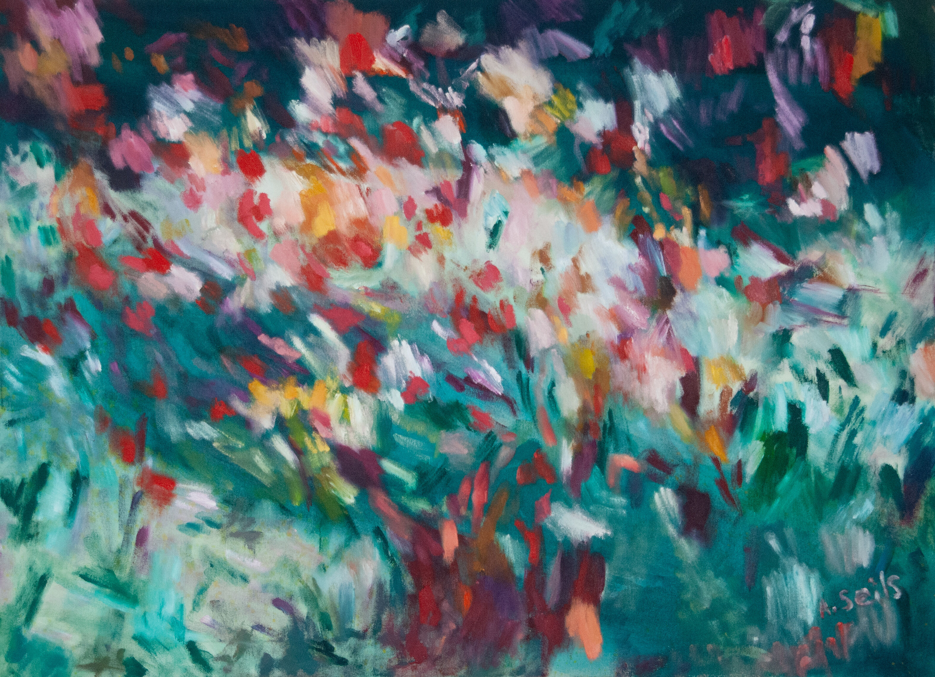 Picture "When balmy air sways in blossom trees" (2024)