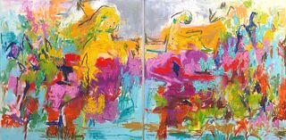 Bild "Abstrakt am Wasser" (2021)