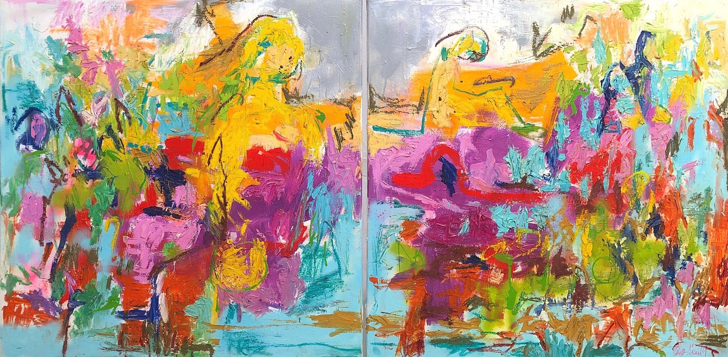 Picture "Abstract by the water" (2021)