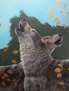 Bild "Die zwei Wölfe" (2023)