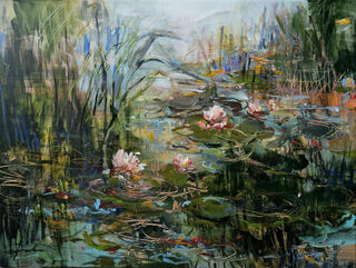 Bild "In the shade of the pond" (2024)