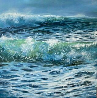 Picture "Sea waves (work no. 200304)" (2020)