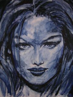 Picture "Blue portrait 3" (2000)