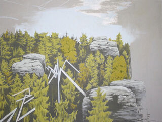 Bild "3 x 2 Felsen," (2013)