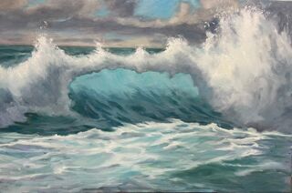 Picture "Wave turquoise" (2023)