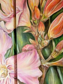 Picture "Oleander #2 diptych" (2023)