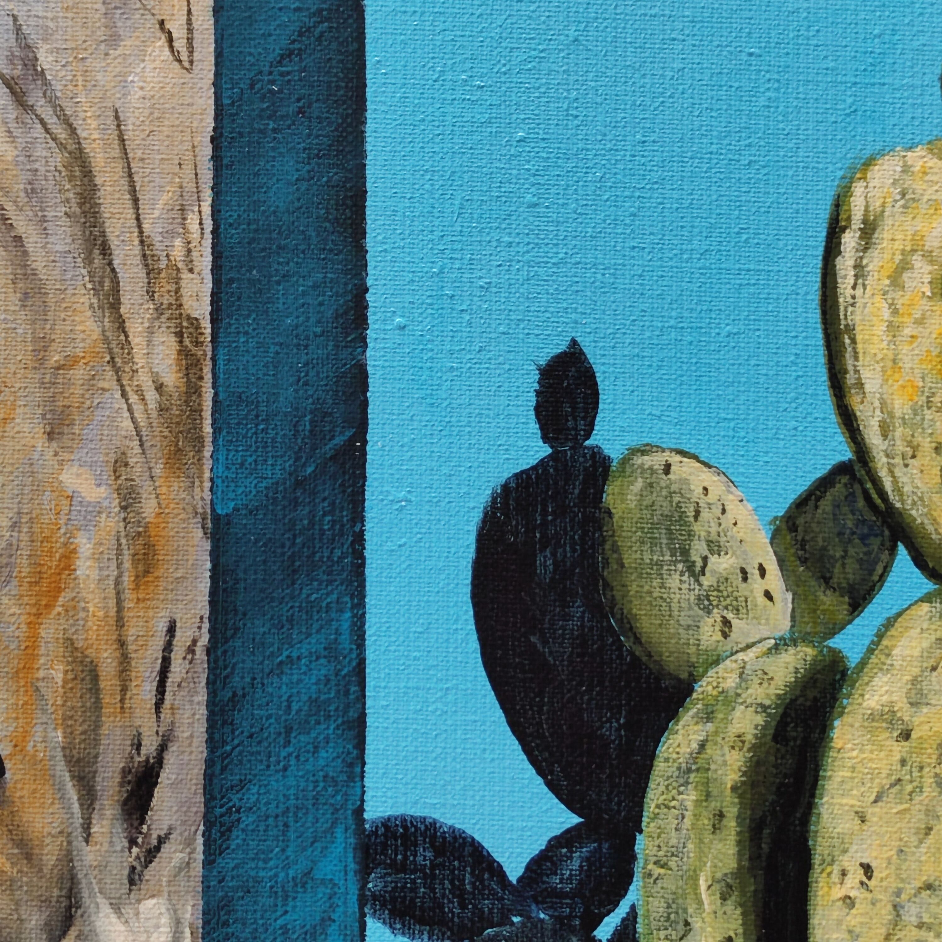 Picture "cactus with turquoise wall" (2009)