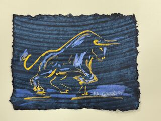 Picture "Bull in gold" (2025)