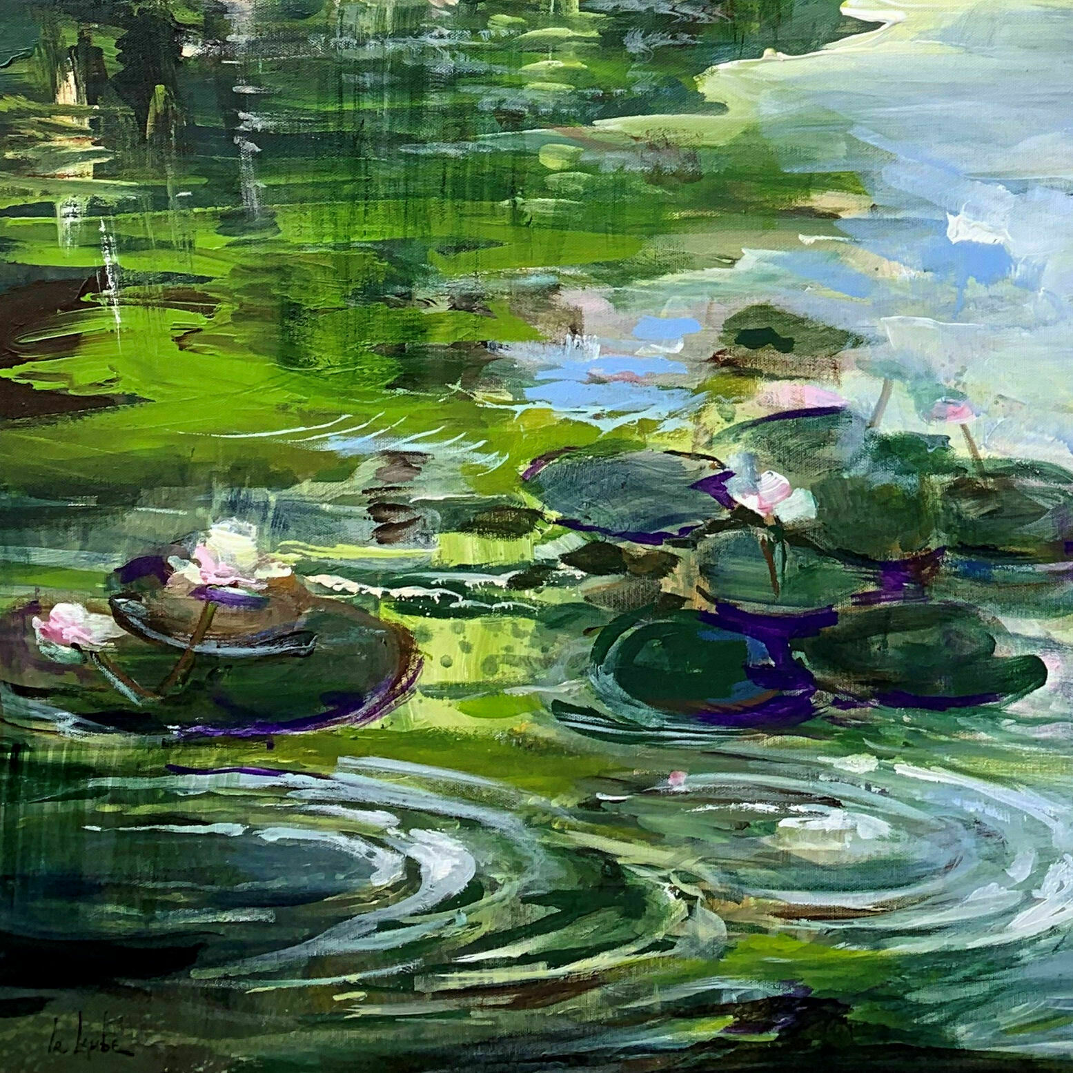 Picture "Summer pond" (2021)