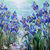 Bild "Blue irises III" (2023)