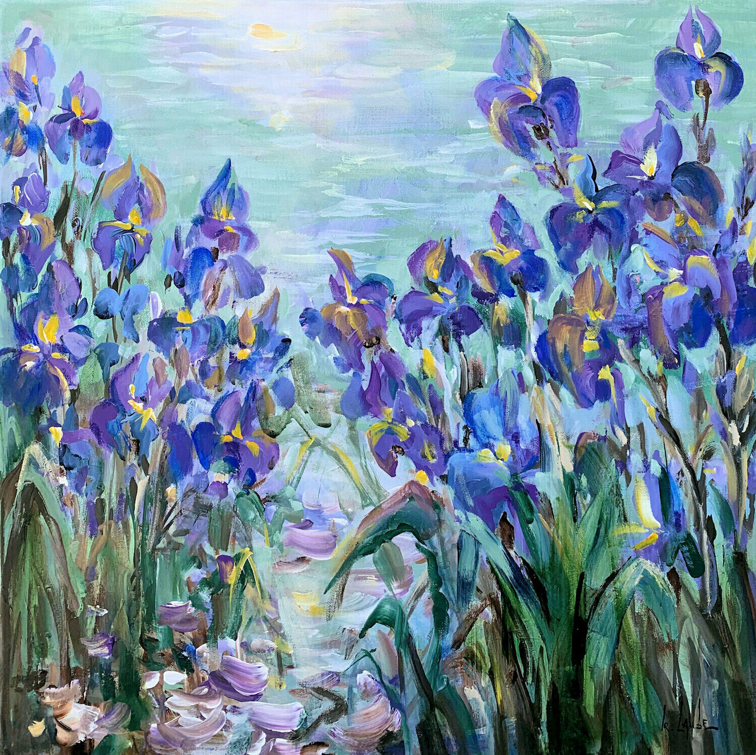 Bild "Blue irises III" (2023)